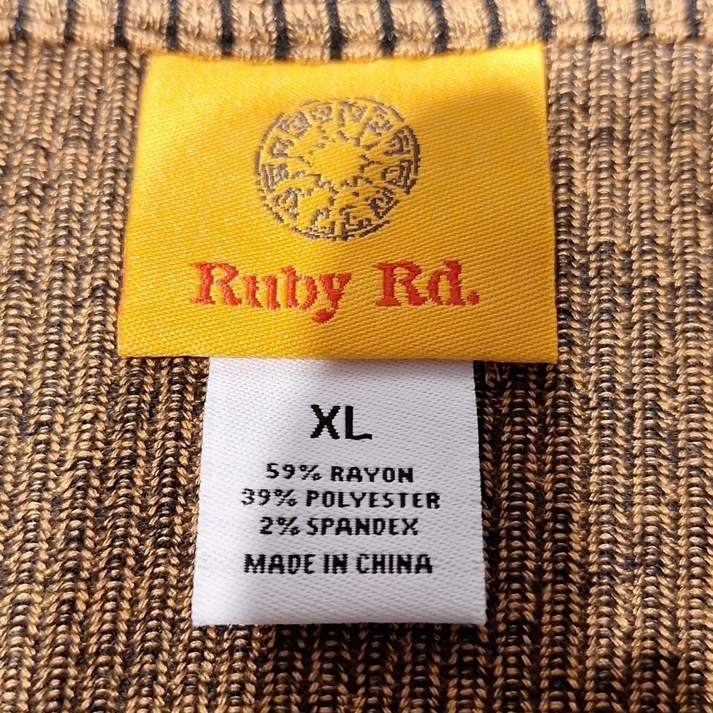 e Ruby Rd. Stretch Long Sleeve Top XL - Picture 3 of 4